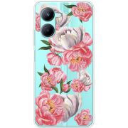 Прозрачный чехол BoxFace Realme C33 Peony Watercolor Style