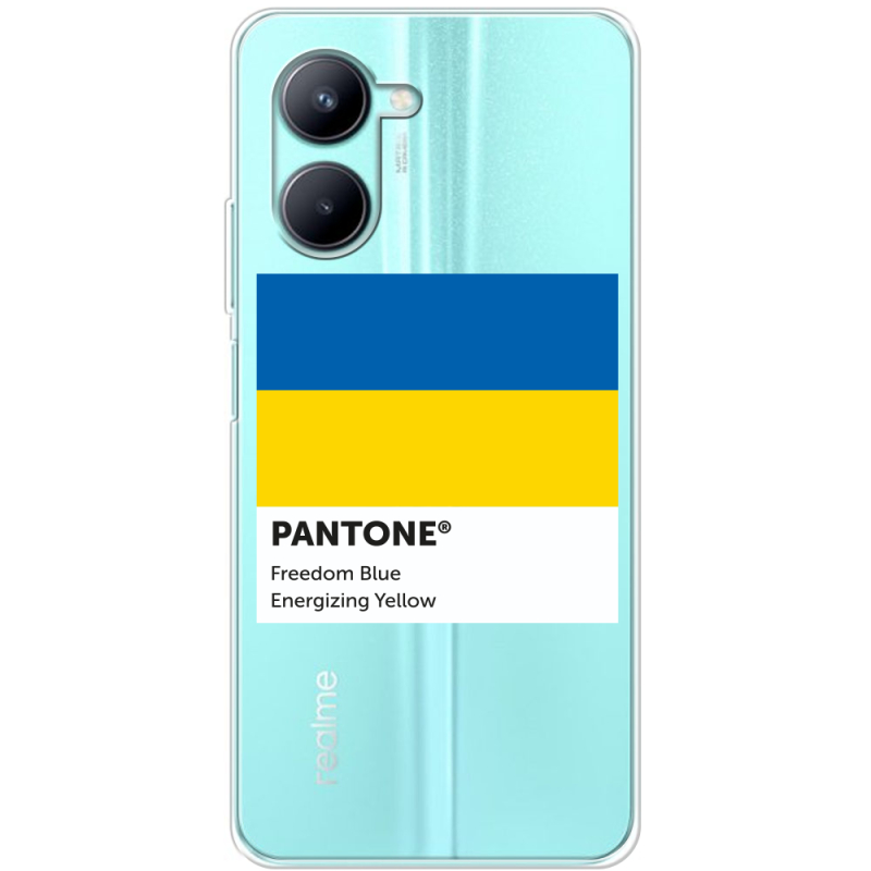 Прозрачный чехол BoxFace Realme C33 Pantone вільний синій