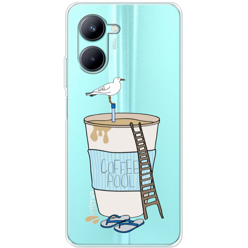 Прозрачный чехол BoxFace Realme C33 Segull in Cofee Pool