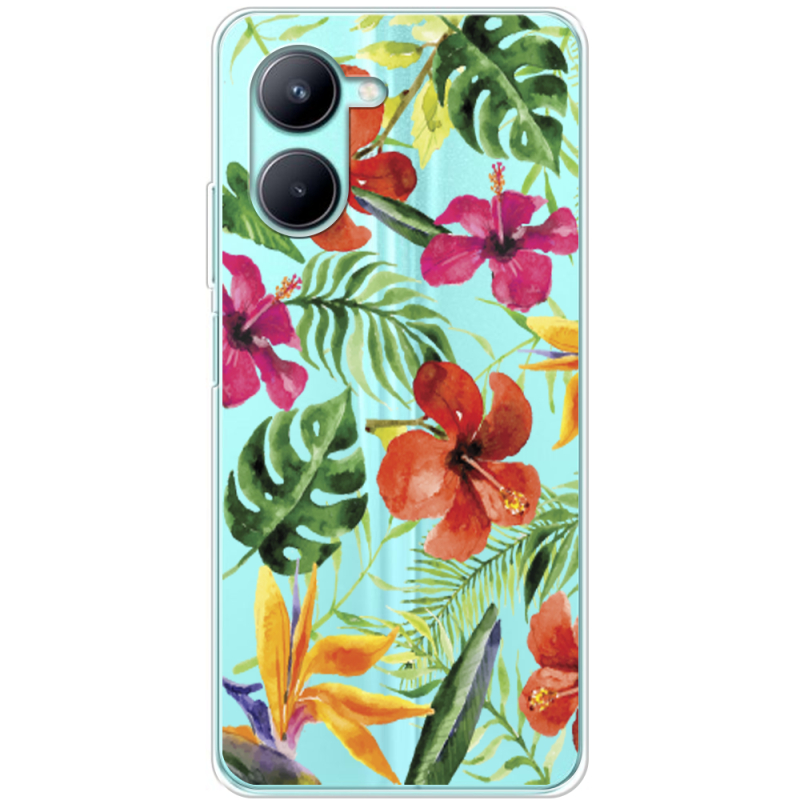 Прозрачный чехол BoxFace Realme C33 Tropical Flowers