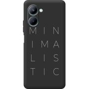 Черный чехол BoxFace Realme C33 Minimalistic