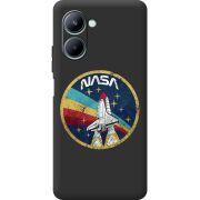 Черный чехол BoxFace Realme C33 NASA