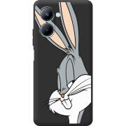 Черный чехол BoxFace Realme C33 Lucky Rabbit