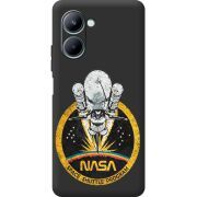 Черный чехол BoxFace Realme C33 NASA Spaceship