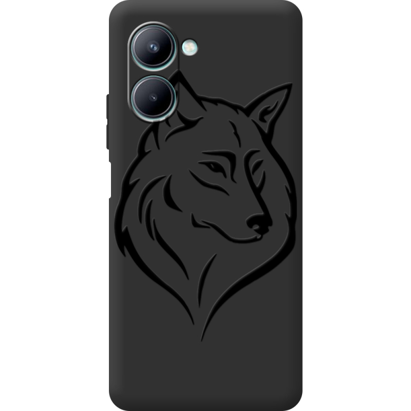 Черный чехол BoxFace Realme C33 Wolf