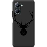 Черный чехол BoxFace Realme C33 Deer