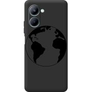 Черный чехол BoxFace Realme C33 Earth