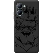 Черный чехол BoxFace Realme C33 Bear King