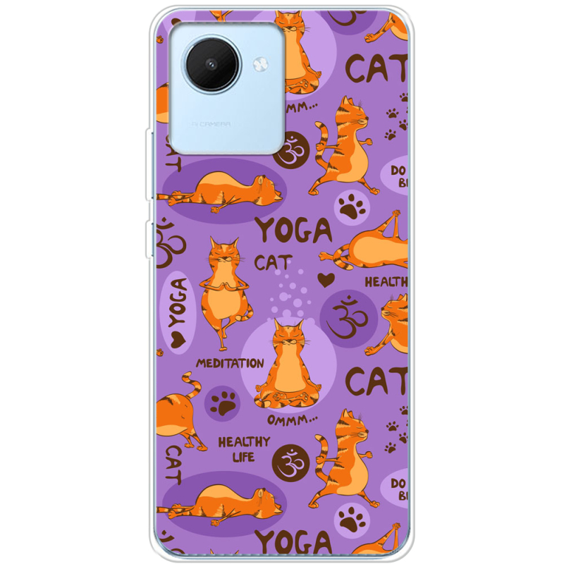 Чехол BoxFace Realme C30 Yoga Cat