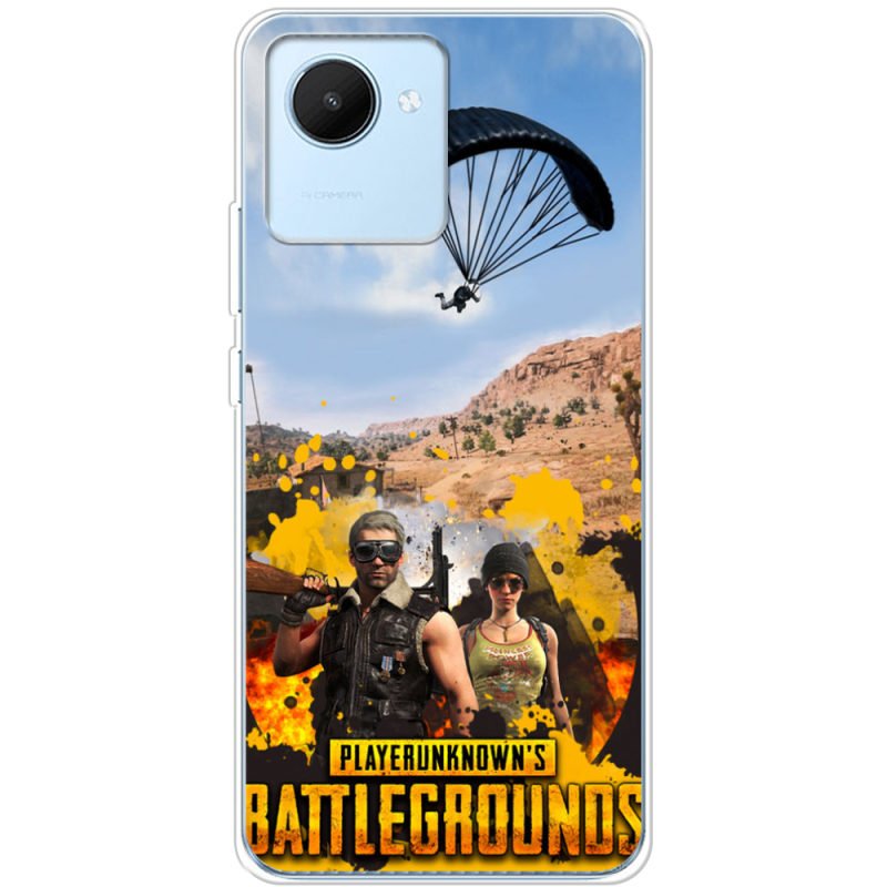 Чехол BoxFace Realme C30 Pubg parachute