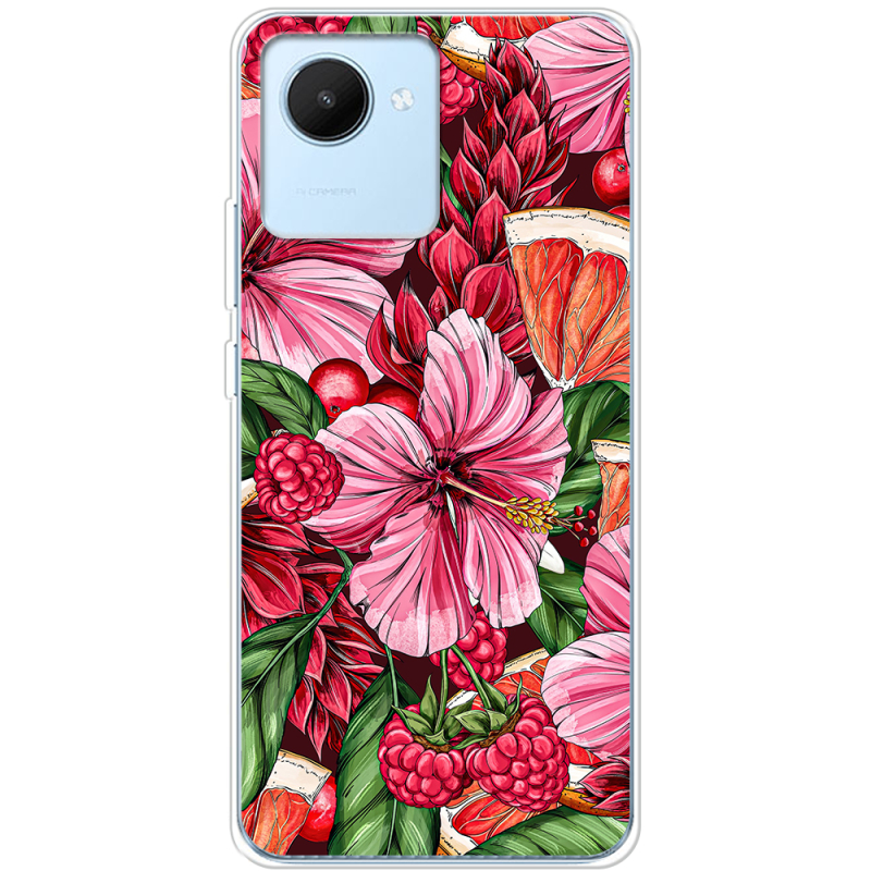 Чехол BoxFace Realme C30 Tropical Flowers