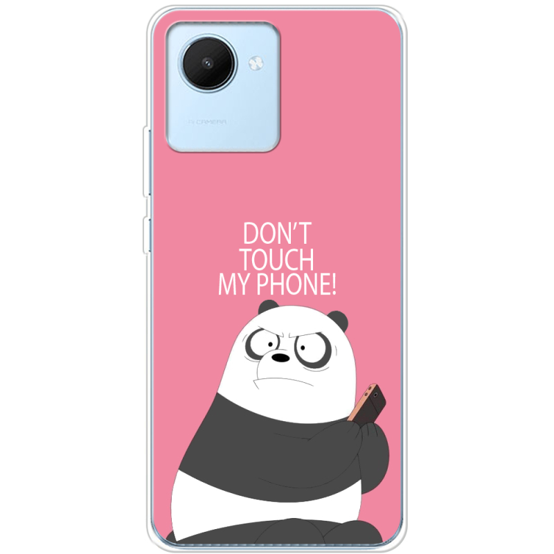 Чехол BoxFace Realme C30 Dont Touch My Phone Panda