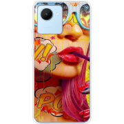 Чехол BoxFace Realme C30 Yellow Girl Pop Art