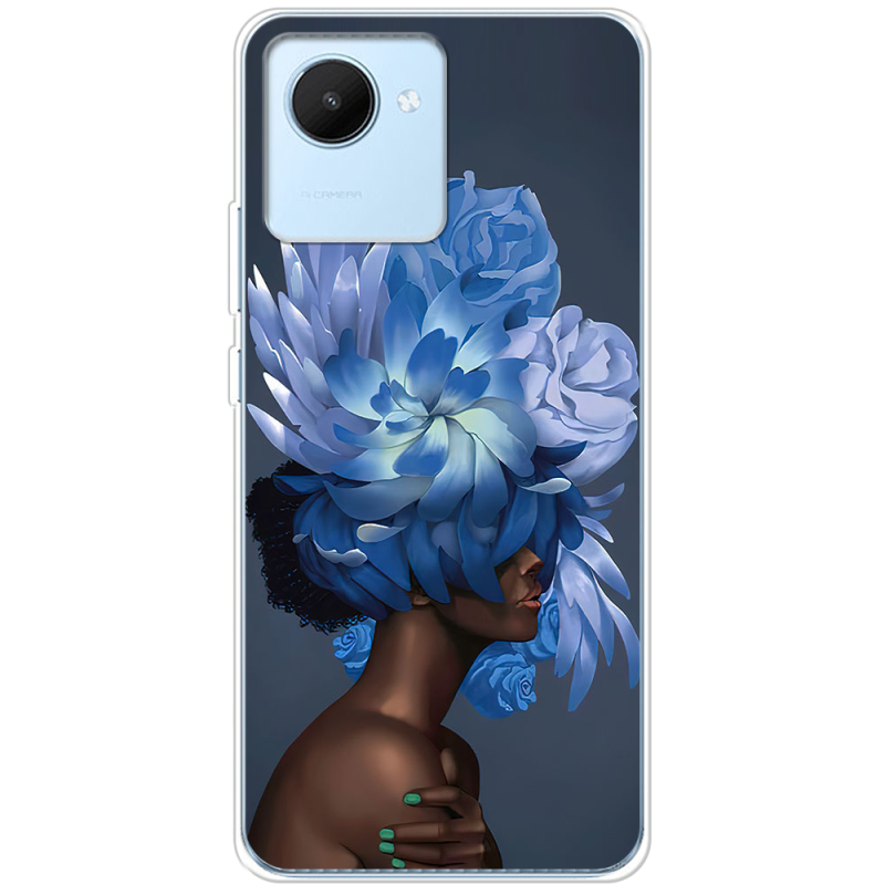 Чехол BoxFace Realme C30 Exquisite Blue Flowers