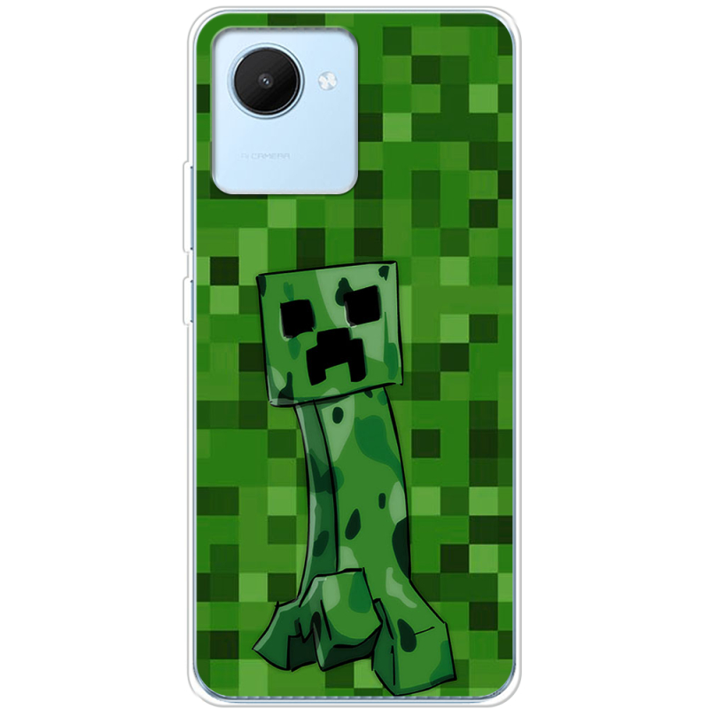 Чехол BoxFace Realme C30 Minecraft Creeper