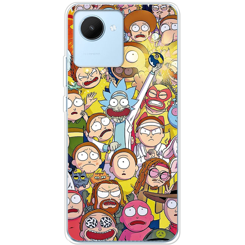 Чехол BoxFace Realme C30 Rick and Morty