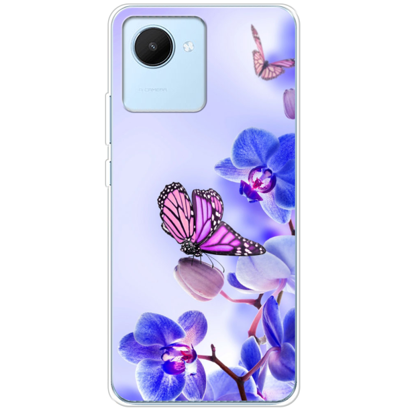 Чехол BoxFace Realme C30 Orchids and Butterflies