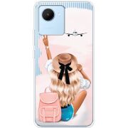 Прозрачный чехол BoxFace Realme C30 Travel Girl