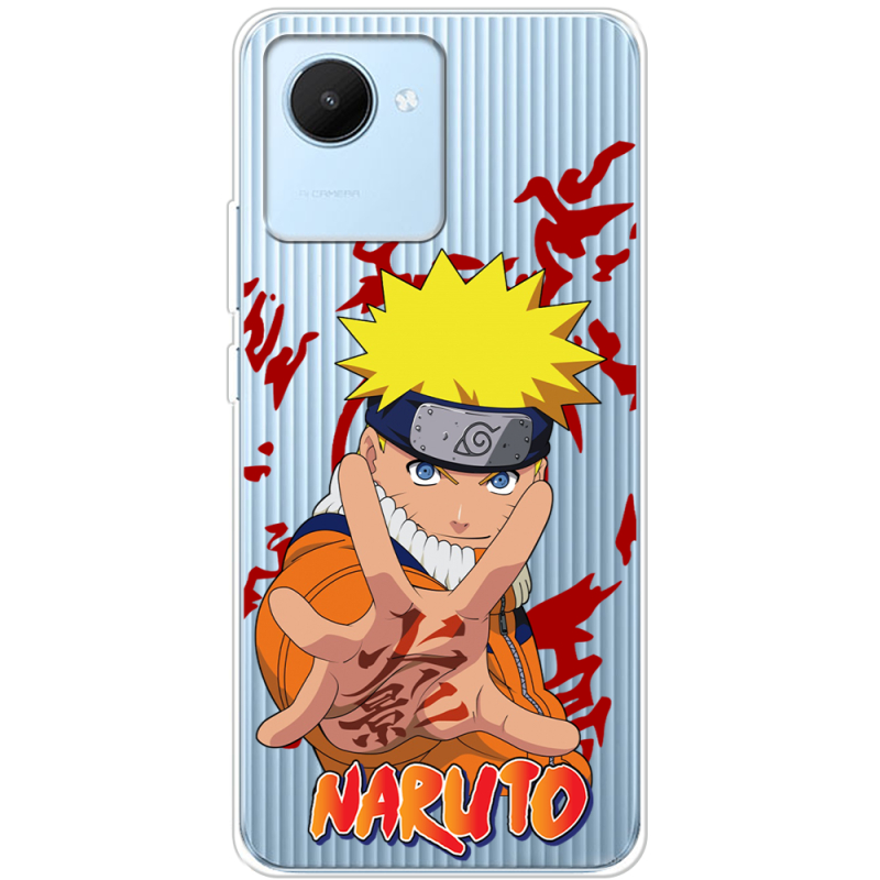 Прозрачный чехол BoxFace Realme C30 Naruto