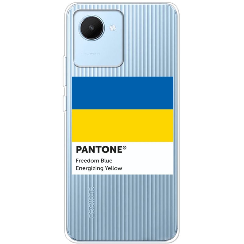 Прозрачный чехол BoxFace Realme C30 Pantone вільний синій