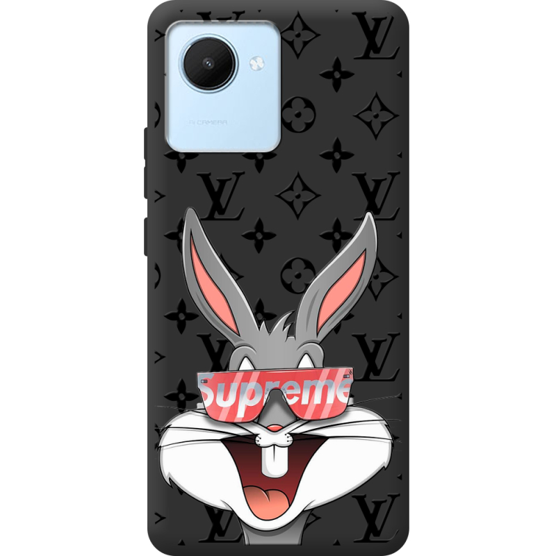 Черный чехол BoxFace Realme C30 looney bunny