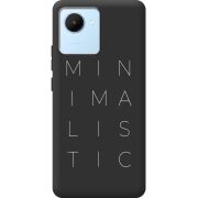 Черный чехол BoxFace Realme C30 Minimalistic