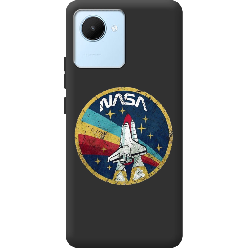 Черный чехол BoxFace Realme C30 NASA