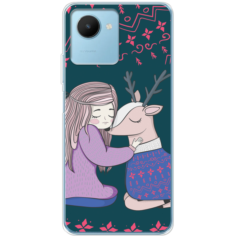 Чехол BoxFace Realme C30s Girl and deer