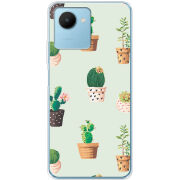 Чехол BoxFace Realme C30s L-green Cacti