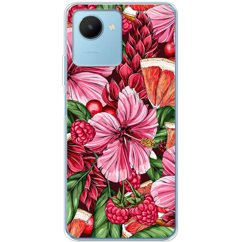 Чехол BoxFace Realme C30s Tropical Flowers