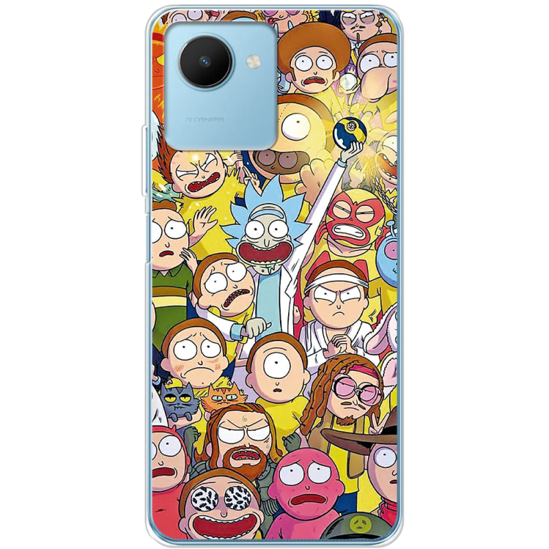 Чехол BoxFace Realme C30s Rick and Morty