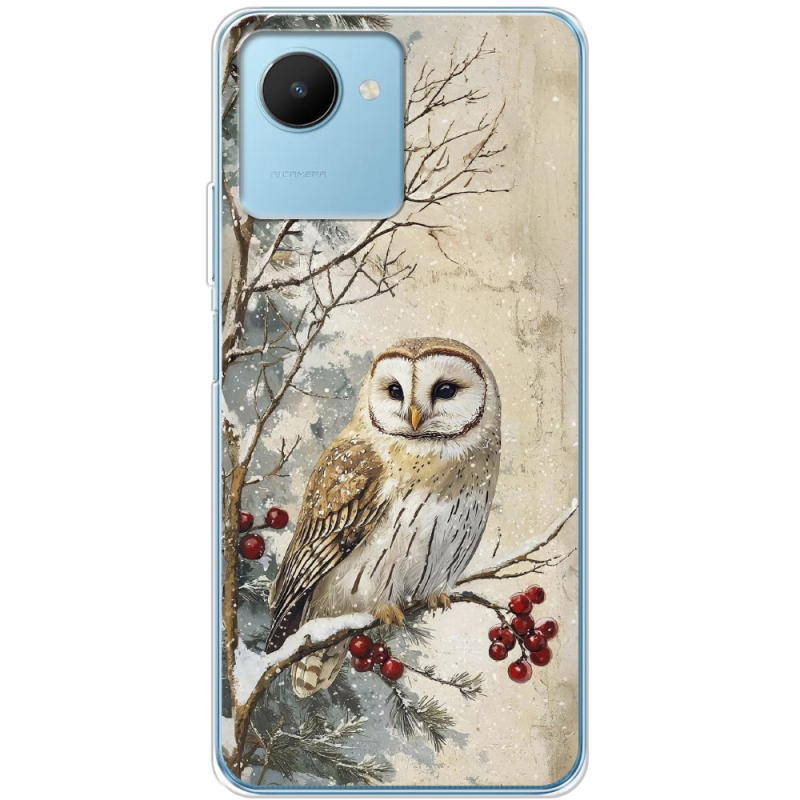 Чехол BoxFace Realme C30s Christmas Owl