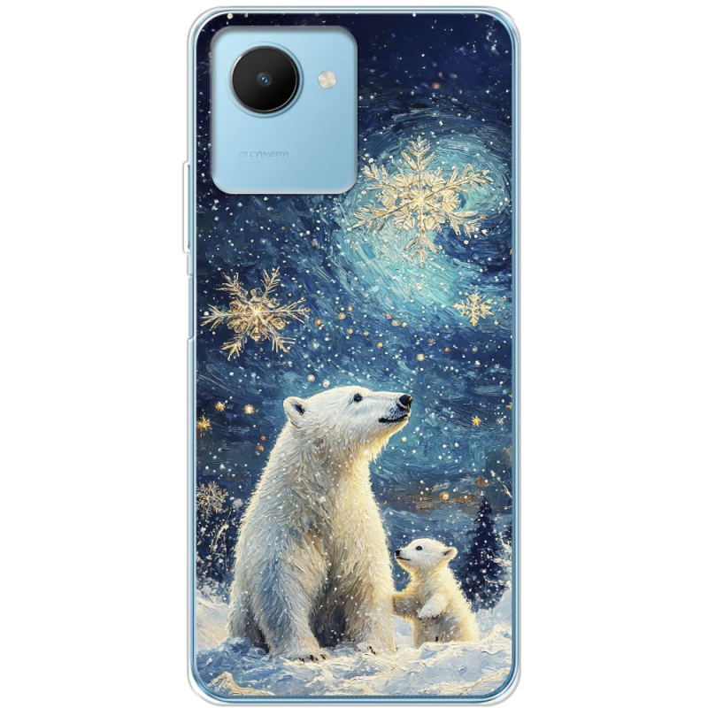 Чехол BoxFace Realme C30s Північні ведмеді