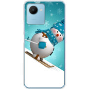 Чехол BoxFace Realme C30s Skier Snowman