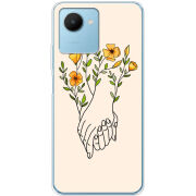 Чехол BoxFace Realme C30s Flower Hands