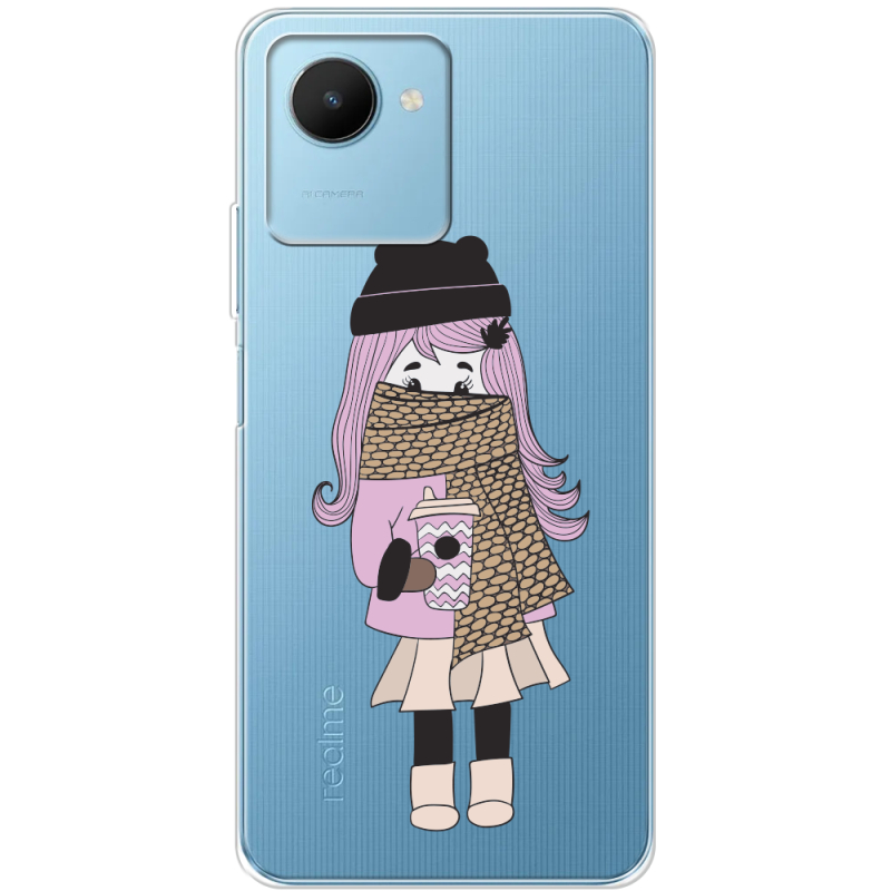 Прозрачный чехол BoxFace Realme C30s Winter Morning Girl