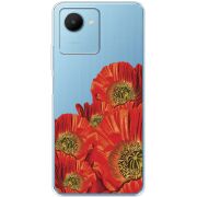 Прозрачный чехол BoxFace Realme C30s Red Poppies