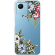 Прозрачный чехол BoxFace Realme C30s Floral