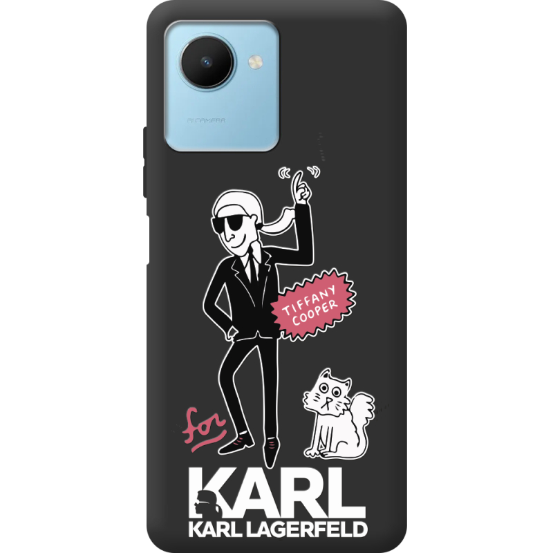 Черный чехол BoxFace Realme C30s For Karl