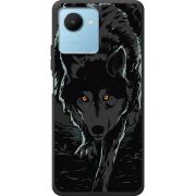 Черный чехол BoxFace Realme C30s Wolf