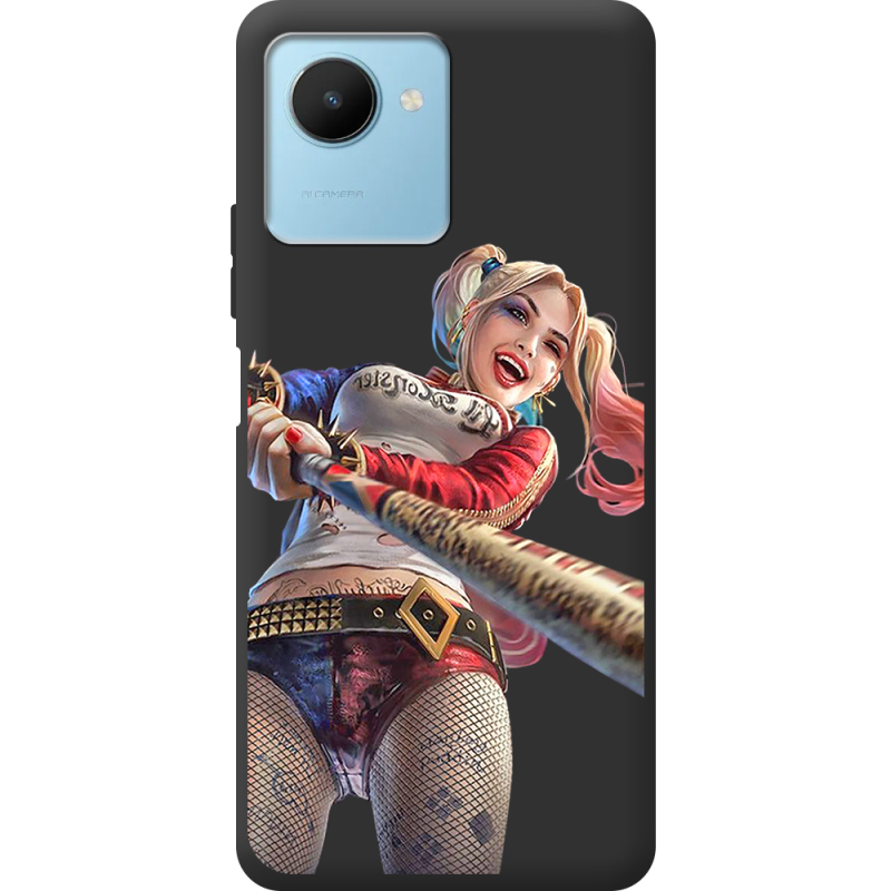 Черный чехол BoxFace Realme C30s Happy Harley Quinn