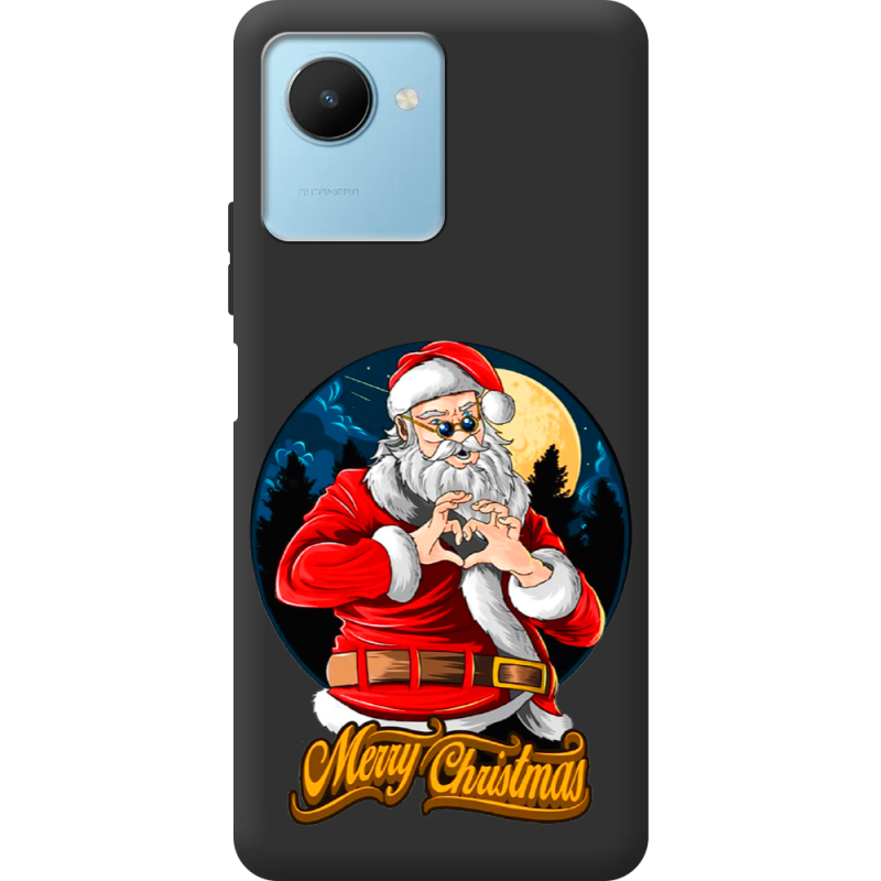 Черный чехол BoxFace Realme C30s Cool Santa