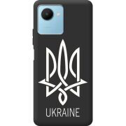 Черный чехол BoxFace Realme C30s Тризуб монограмма ukraine