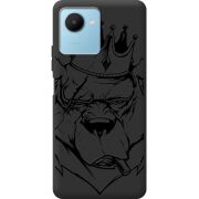 Черный чехол BoxFace Realme C30s Bear King