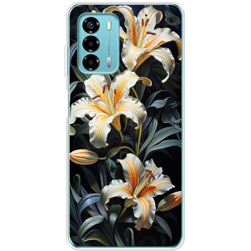 Чехол BoxFace ZTE Blade V40 Vita Сяйво цвіту ночі