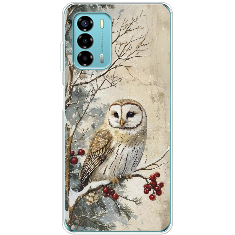 Чехол BoxFace ZTE Blade V40 Vita Christmas Owl