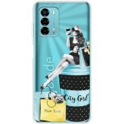 Прозрачный чехол BoxFace ZTE Blade V40 Vita City Girl