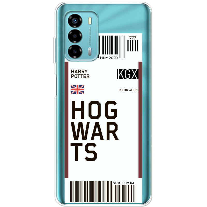 Прозрачный чехол BoxFace ZTE Blade V40 Vita Ticket Hogwarts