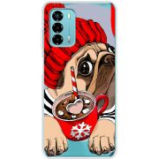 Прозрачный чехол BoxFace ZTE Blade V40 Vita Winter Puggy