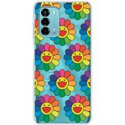 Прозрачный чехол BoxFace ZTE Blade V40 Vita Hippie Flowers